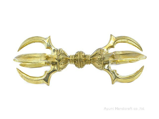 チベット密教法具 五鈷杵 14㎝　バジュラ・ヴァジュラ 仏教美術 楽天市場】金剛杵 五鈷杵 ドルジェ バジュラ 長さ約18cm 真鍮