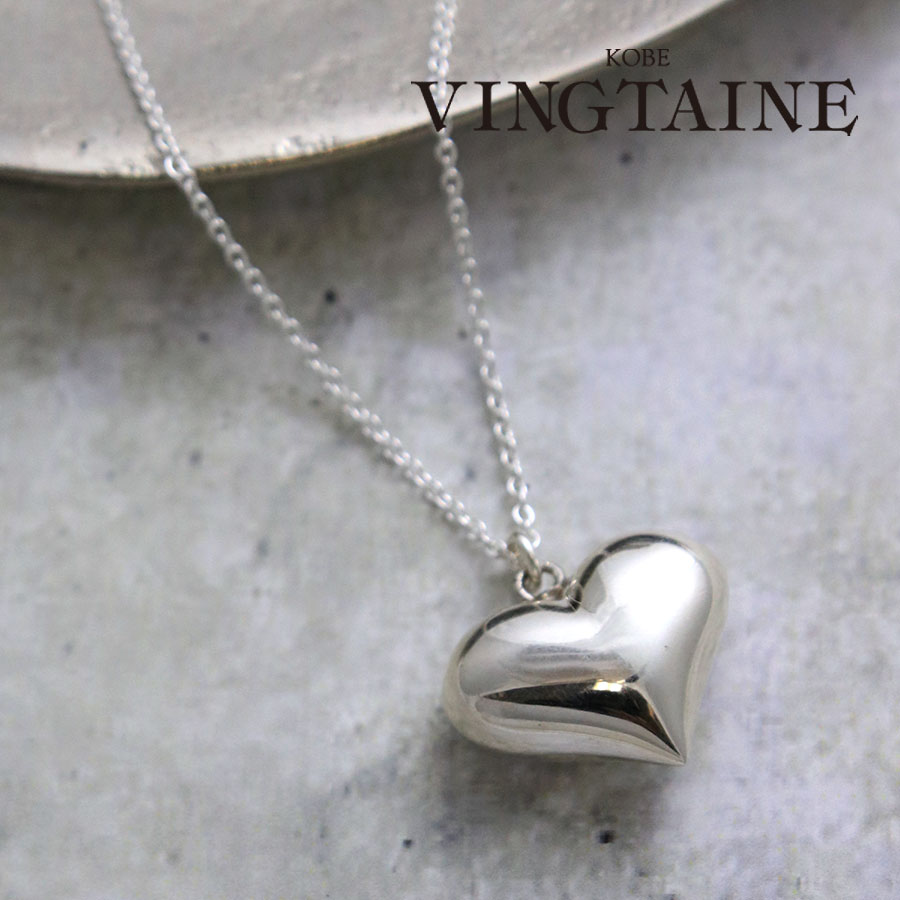 楽天市場】シルバー925 ネックレス ハート ペンダント Mサイズ
