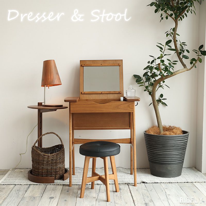 楽天市場】【スツールセット】ドレッサー セット 鏡台 一面 鏡 化粧台