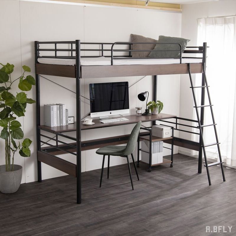 楽天市場】デスク付きロフトベッド ベッド デスク付き シングル