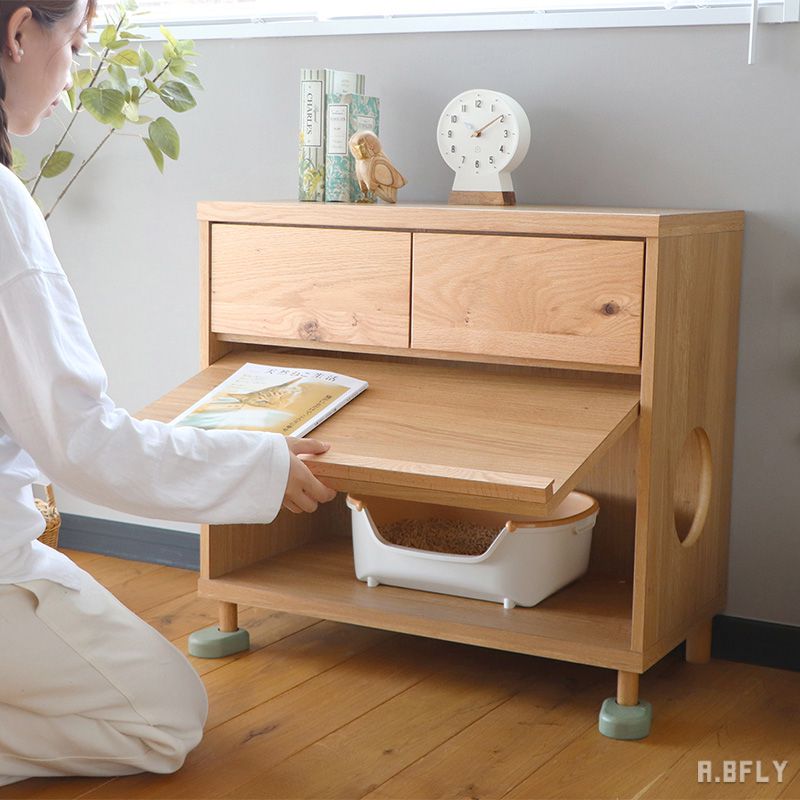 楽天市場】【日本製】キャットトイレクローゼット ディスプレイラック