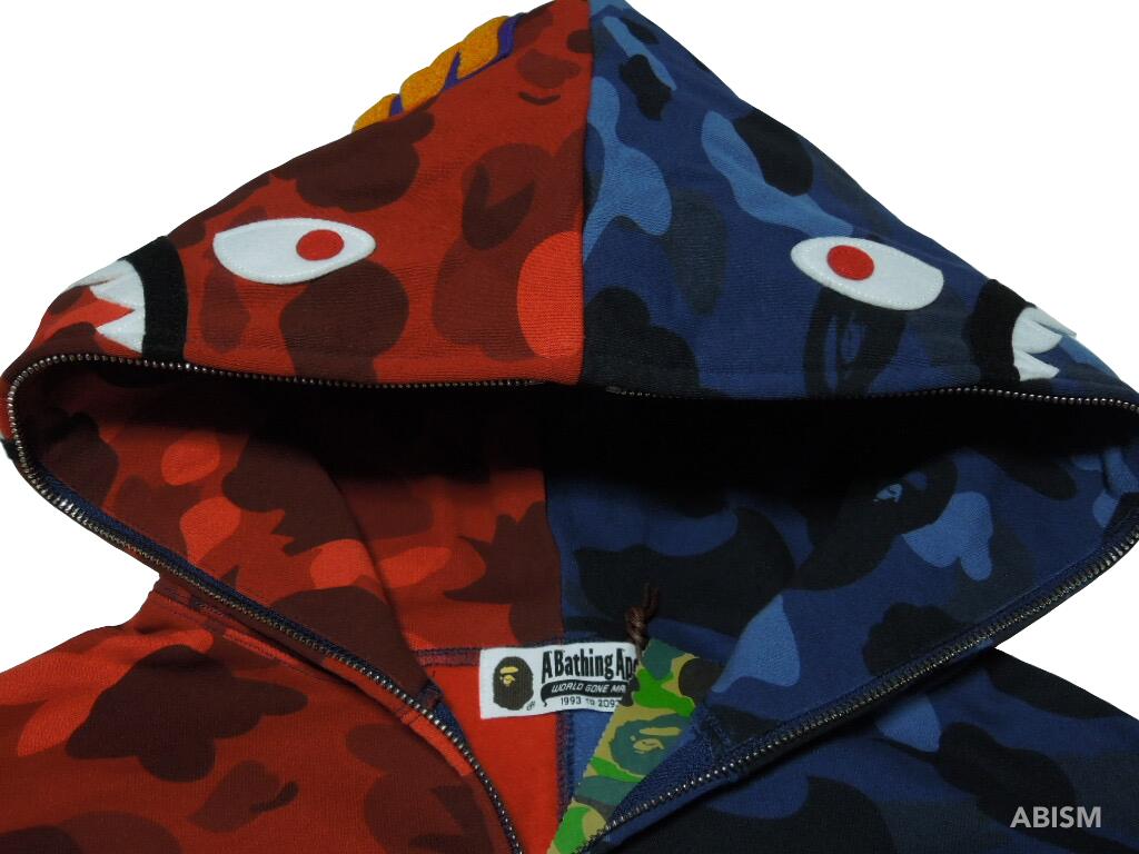楽天市場】A BATHING APE(エイプ)COLOR CAMO SEPARATE SHARK FULL ZIP
