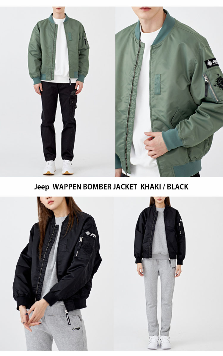 楽天市場】Jeep ジープ MA-1 WAPPEN BOMBER JACKET ワッペン ボンバー