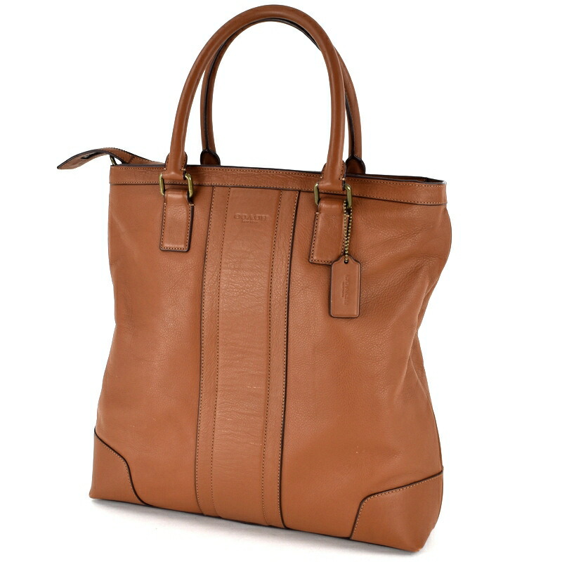 楽天市場】コーチ 縦型 2WAYトート 斜め掛け 手提げ ブラウン レザー