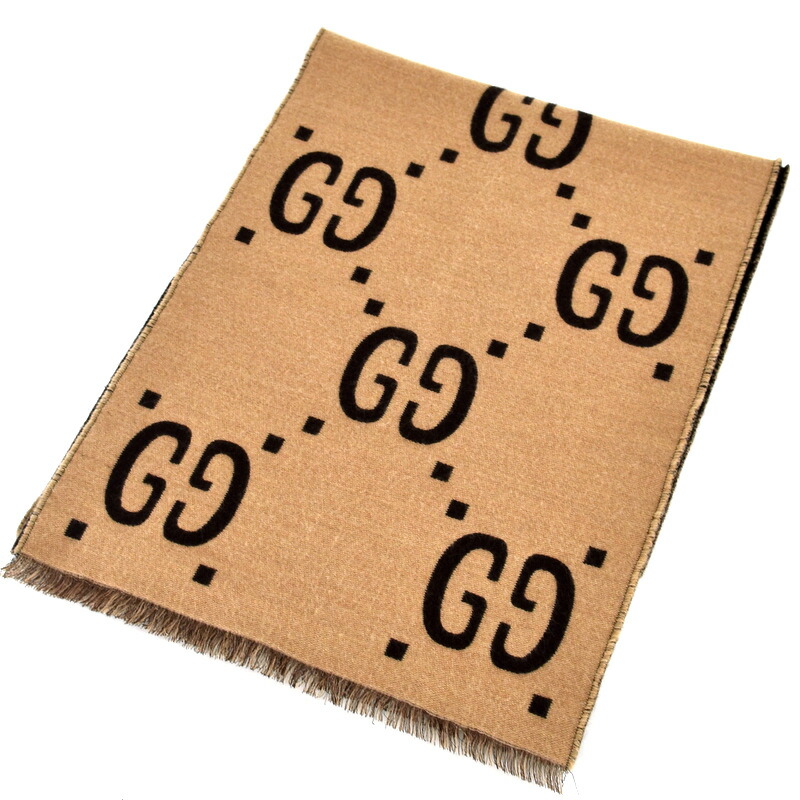 楽天市場】グッチ GGジャカード ウールシルク スカーフ 495592