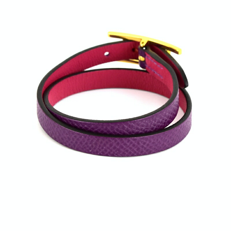 楽天市場】エルメス レザーブレスレット ビーアピ ドゥブルトウール