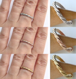 楽天市場】K18 ゴールド ツイスト リング「Graff - グラッフ - 」 18K