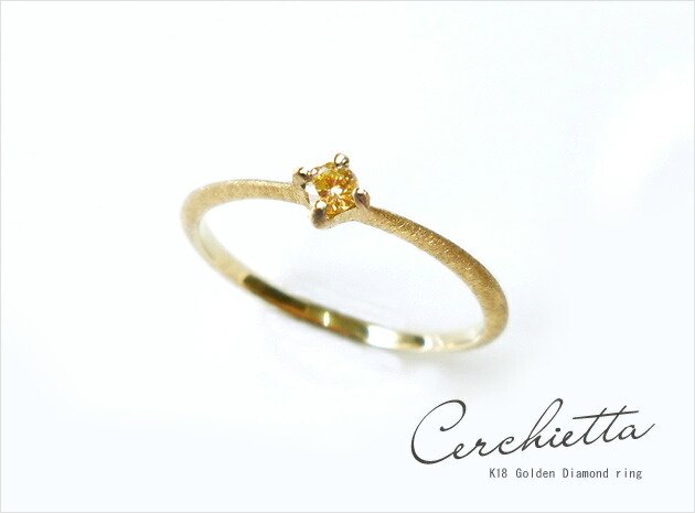楽天市場】【再販】K18 ゴールデンダイヤモンド ピンキー リング