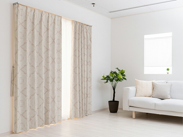 楽天市場】オーダーカーテン 完全遮光 防音カーテン デザインにも