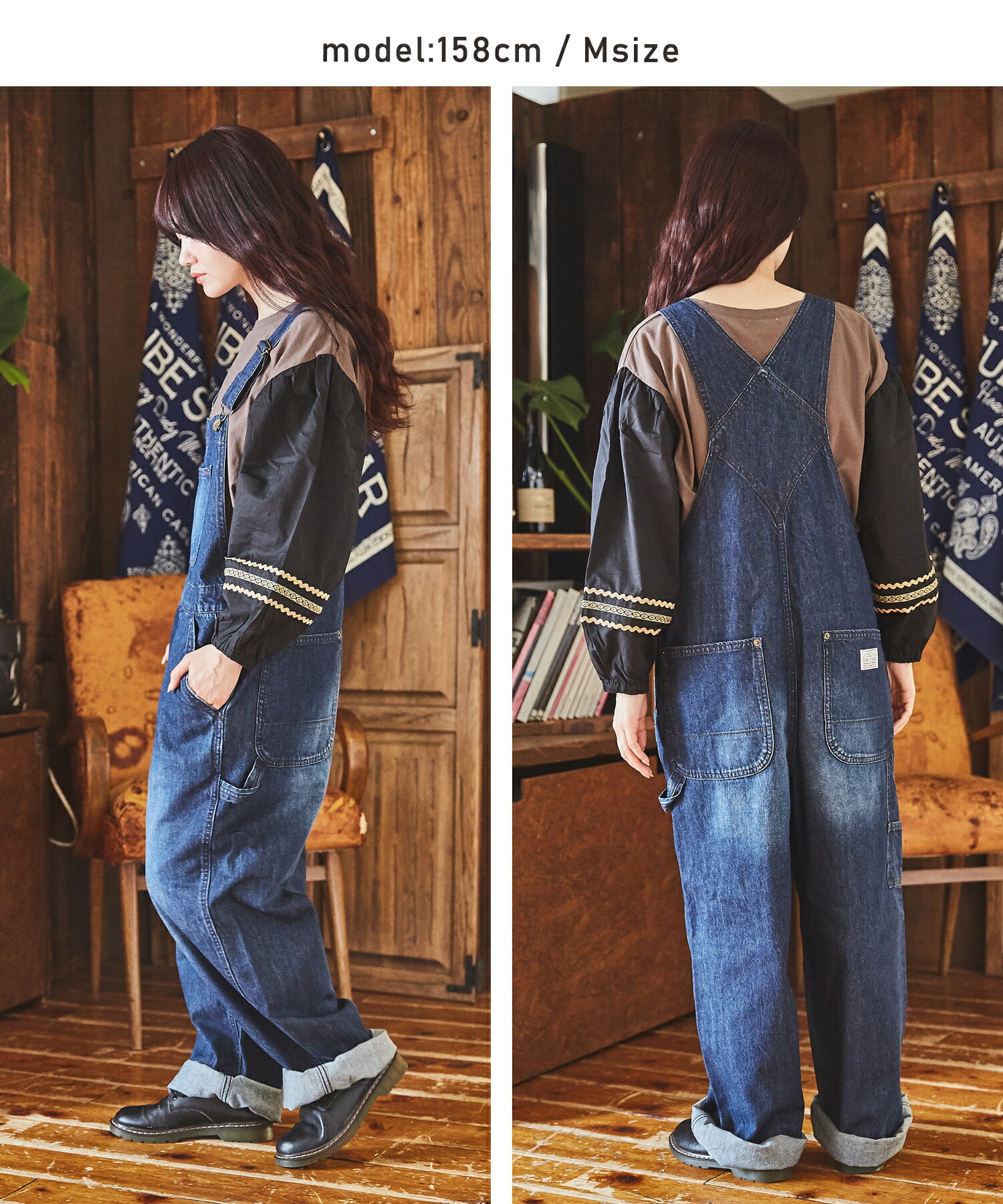 デニムオーバーオール ストロングホールド 36 STRONGHOLD DENIM