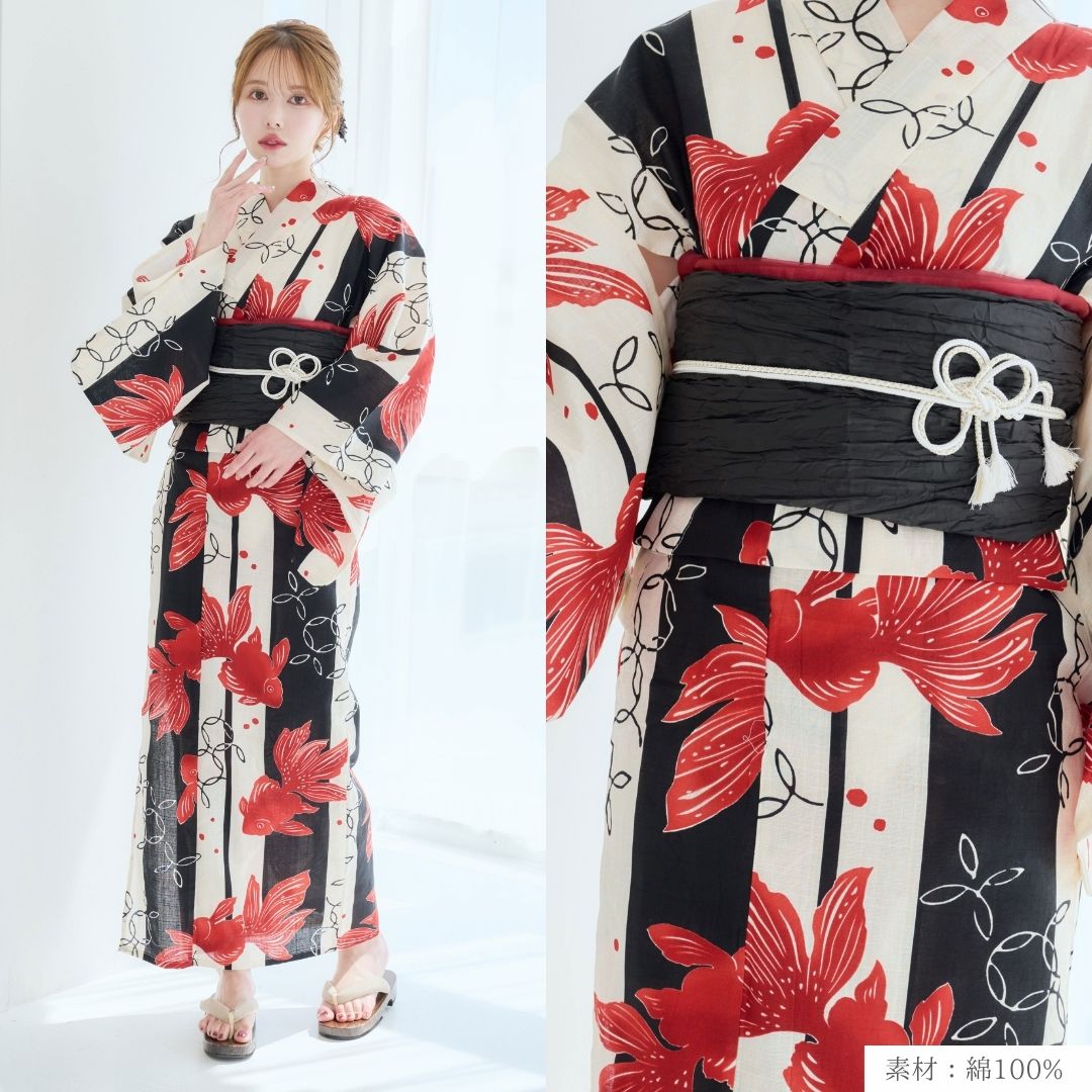 楽天市場】レディース 浴衣 4点set 4点セット 高級浴衣 白地 ひまわり