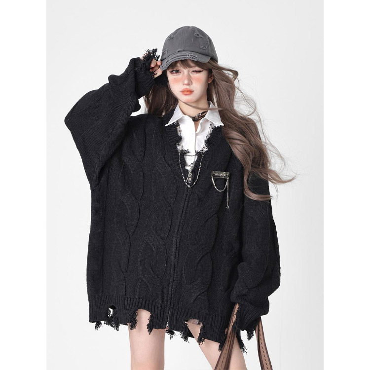 楽天市場】地雷系 ニット カーディガン レディース ニットトップス