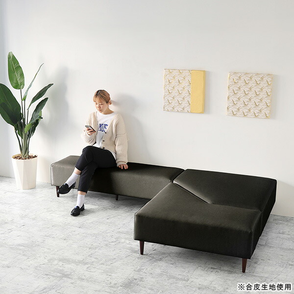 楽天市場】ベンチソファー コーナーソファー ベンチチェア l字