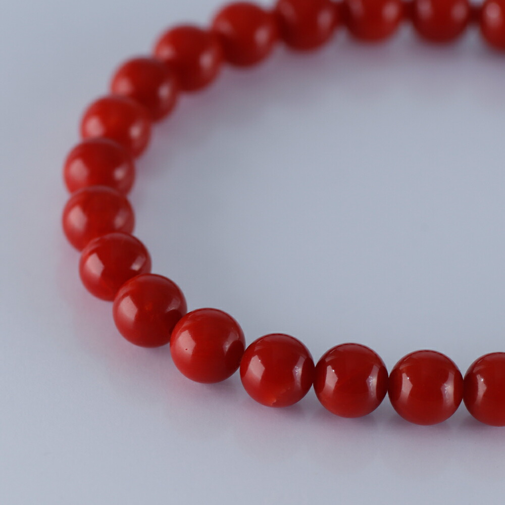 楽天市場】≪1年保証付き≫ 最高級！赤珊瑚7ミリUP 玉上品 希少 貴重