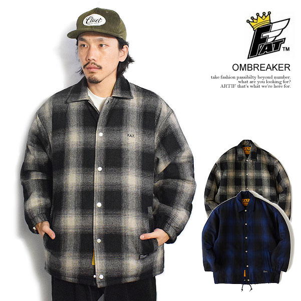 楽天市場】FAT エフエーティー OMBREAKER メンズ ジャケット コーチ