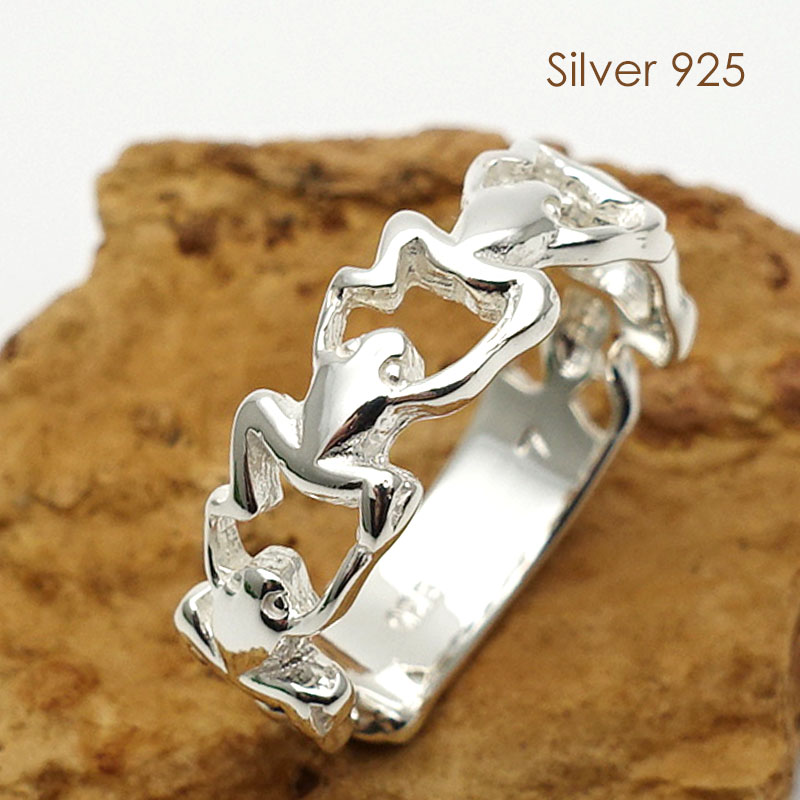 楽天市場】カエル シルバーリング 指輪 レディース かえる 蛙 13号 15