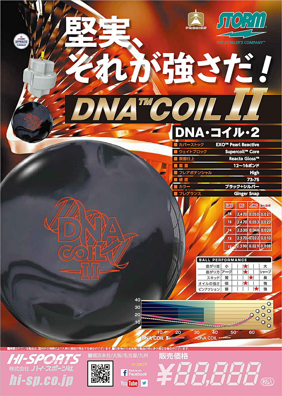 楽天市場】【STORM】 DNA コイル2 : ボウラーズショップ プリメーロ