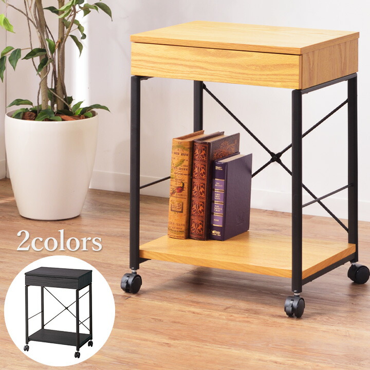 楽天市場】アイアンウッド ワゴン サイドテーブル デスクワゴン 家具