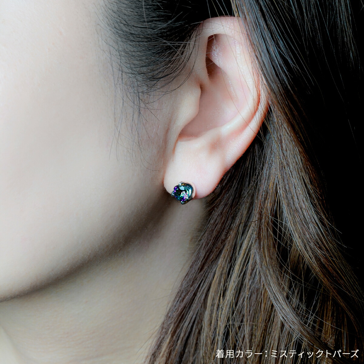 楽天市場】[公式]ブラッディマリー ナットピアス 天然石 ポストK18