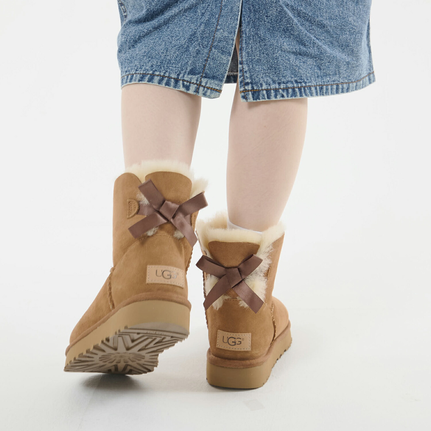 楽天市場】UGG MINI BAILEY BOW アグ ムートン ブーツ ミニ ベイリー
