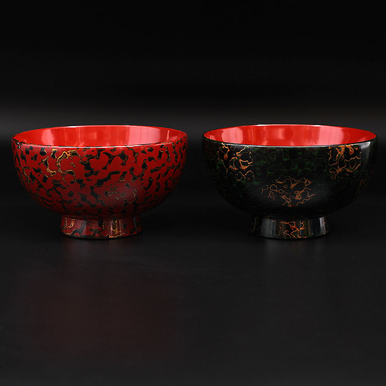 楽天市場】【津軽塗 唐塗】夫婦汁椀 唐塗梨子地【IO-033】2個セット