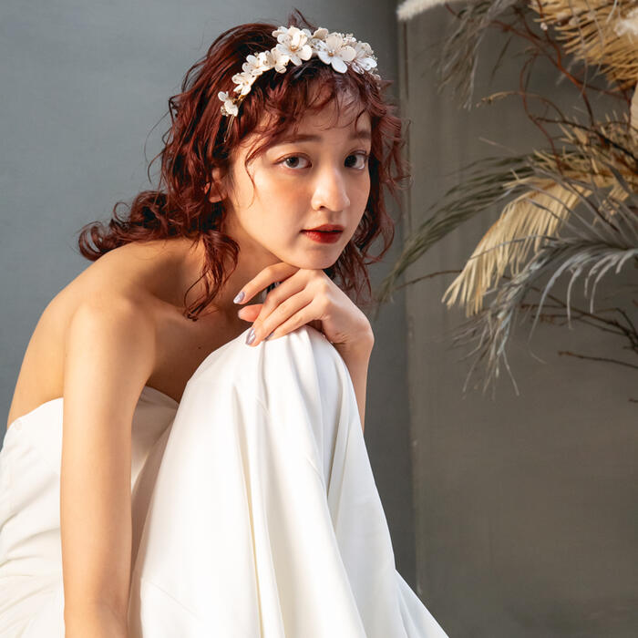 楽天市場】ウェディング ヘッドドレス【ケース付き】【 ホワイト