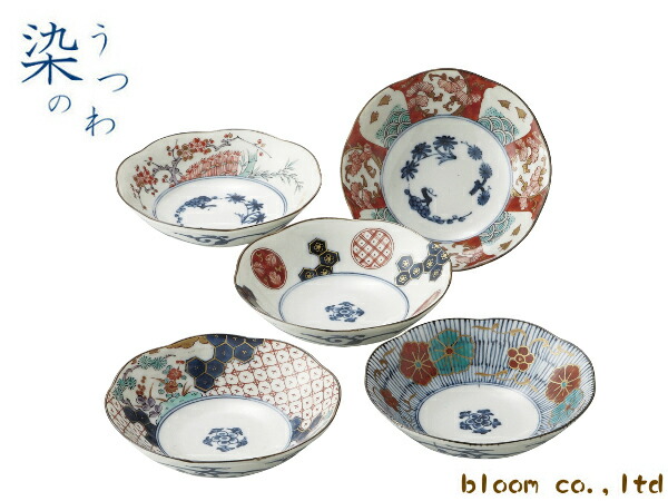 楽天市場】5個セット 染錦古伊万里 中鉢揃 16cm美濃焼 和食器 中鉢