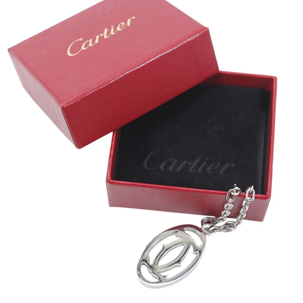 楽天市場】Cartier カルティエ 2C キーリング シルバー メンズ