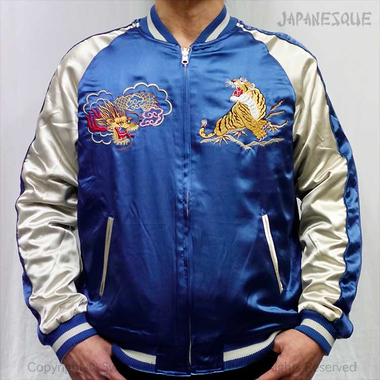 楽天市場】スカジャン JAPANESQUE ジャパネスク 鷹虎龍 別珍／サテン