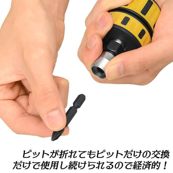 楽天市場】ANEX ビット着脱式 キーレスラバードリルチャック 軸径範囲
