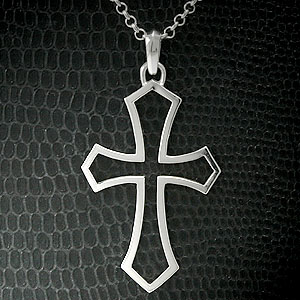 楽天市場】【10%OFFセール】クロス ネックレス メンズ K18WG【送料無料