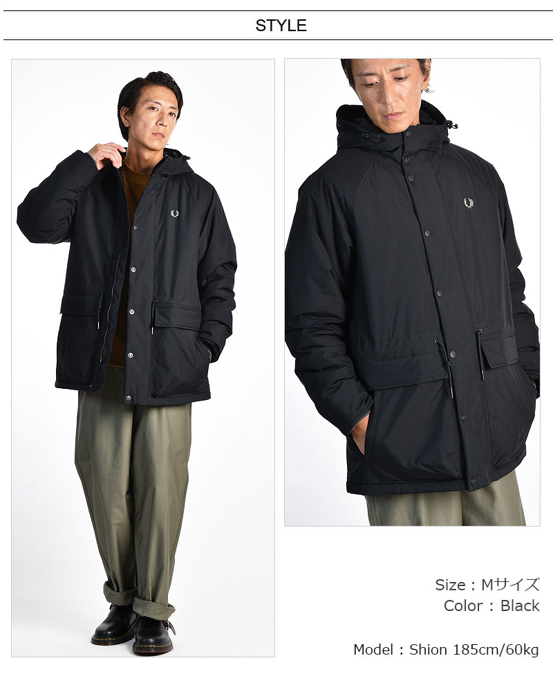 楽天市場】FRED PERRY/フレッドペリー PADDED ZIP THROUGH JACKET