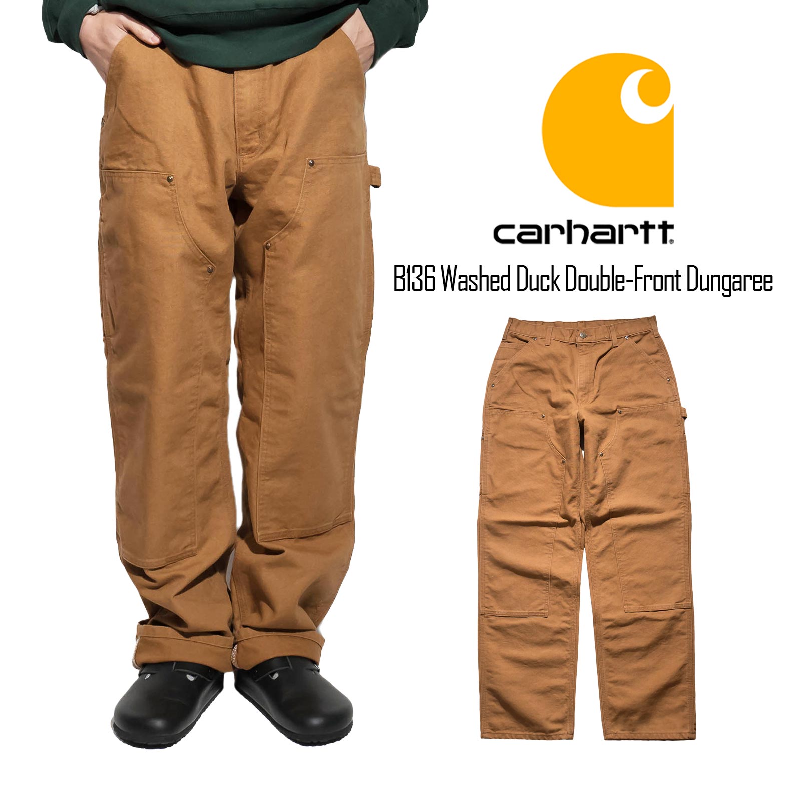 楽天市場】カーハート Carhartt B136 ダブルフロント ウォッシュド