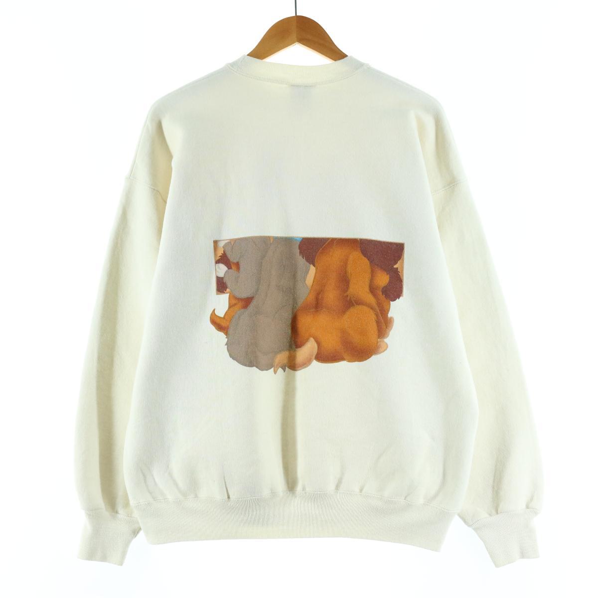 90年代 90s わんわん物語 刺繍 長袖シャツ THE DISNEY CATALOG