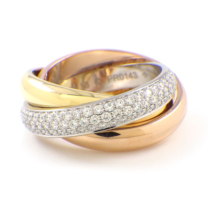 楽天市場】カルティエ Cartier リング トリニティ クラシック MM