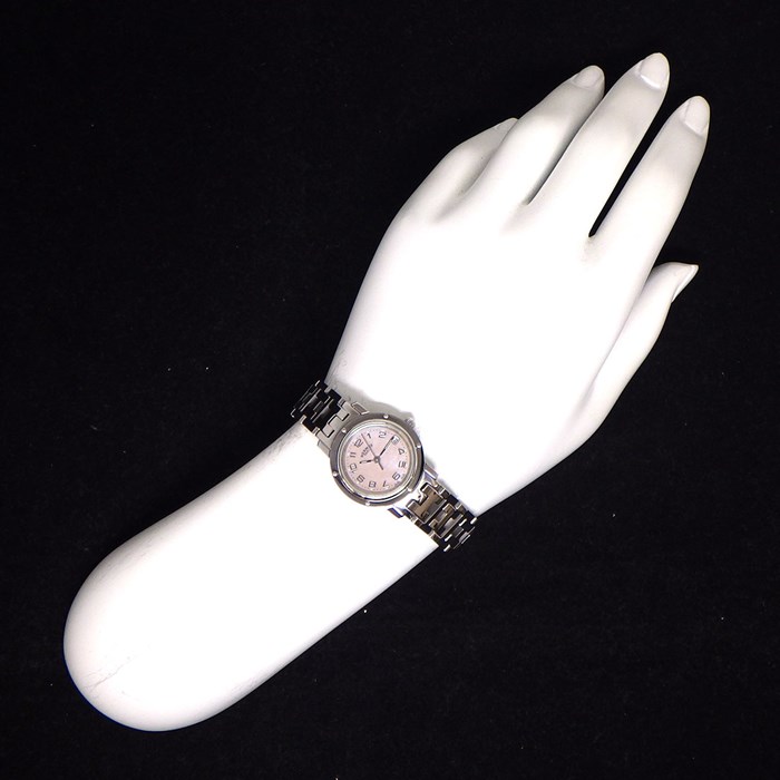 楽天市場】エルメス HERMES 腕時計 クリッパー CL4.210 ピンクシェル