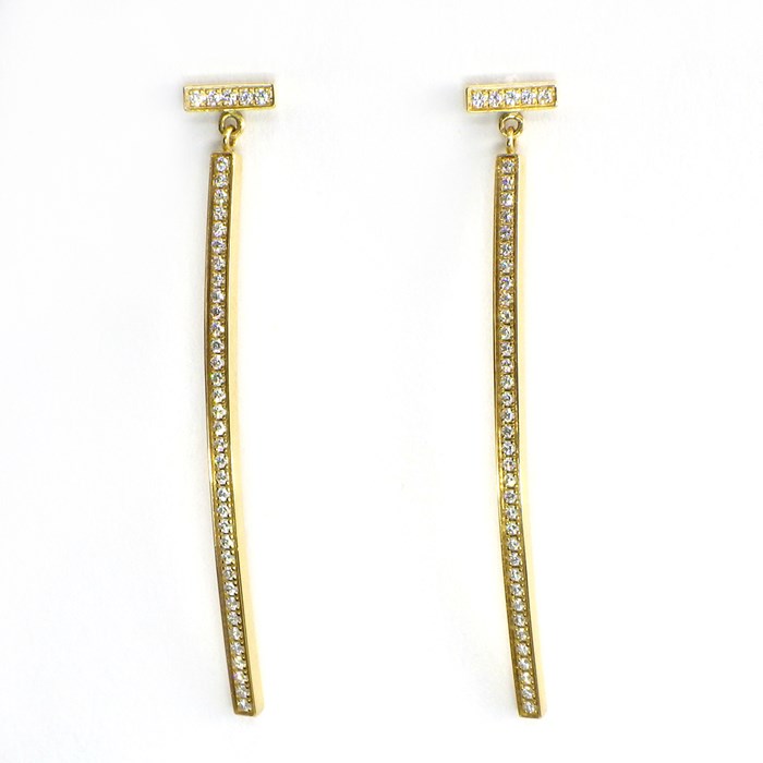 楽天市場】ティファニー Tiffany & Co. ピアス T バー ワイヤー K18YG