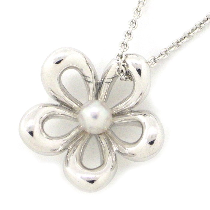 楽天市場】ミキモト MIKIMOTO ネックレス フラワーモチーフ パール 3.6
