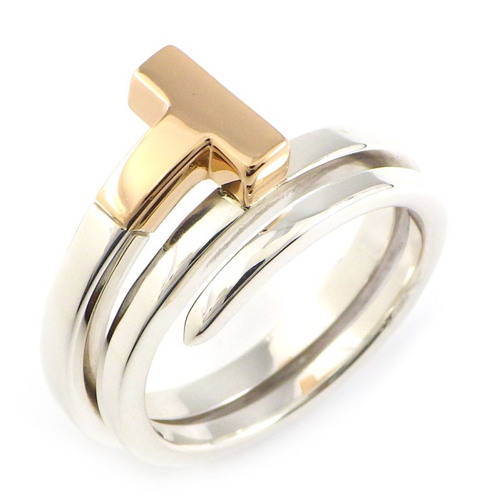 楽天市場】ティファニー Tiffany & Co. リング Tスクエア ラップ K18PG