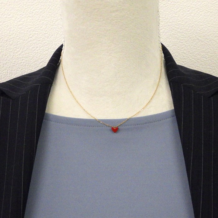 楽天市場】アーカー AHKAH ネックレス ティランハート レッド 赤 樹脂