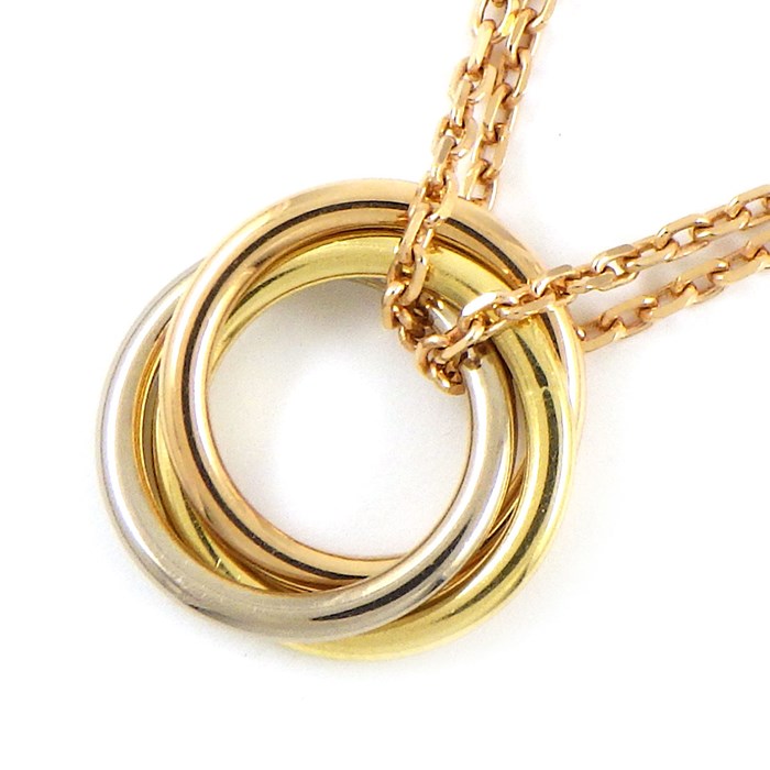 楽天市場】カルティエ Cartier ネックレス トリニティ ダブルチェーン