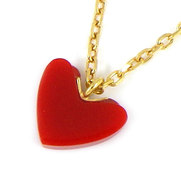 楽天市場】アーカー AHKAH ネックレス ティランハート レッド 赤 樹脂