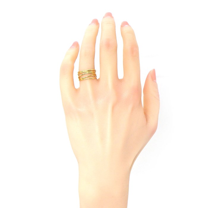 楽天市場】ティファニー Tiffany & Co. リング ウェーブ 5ロウ