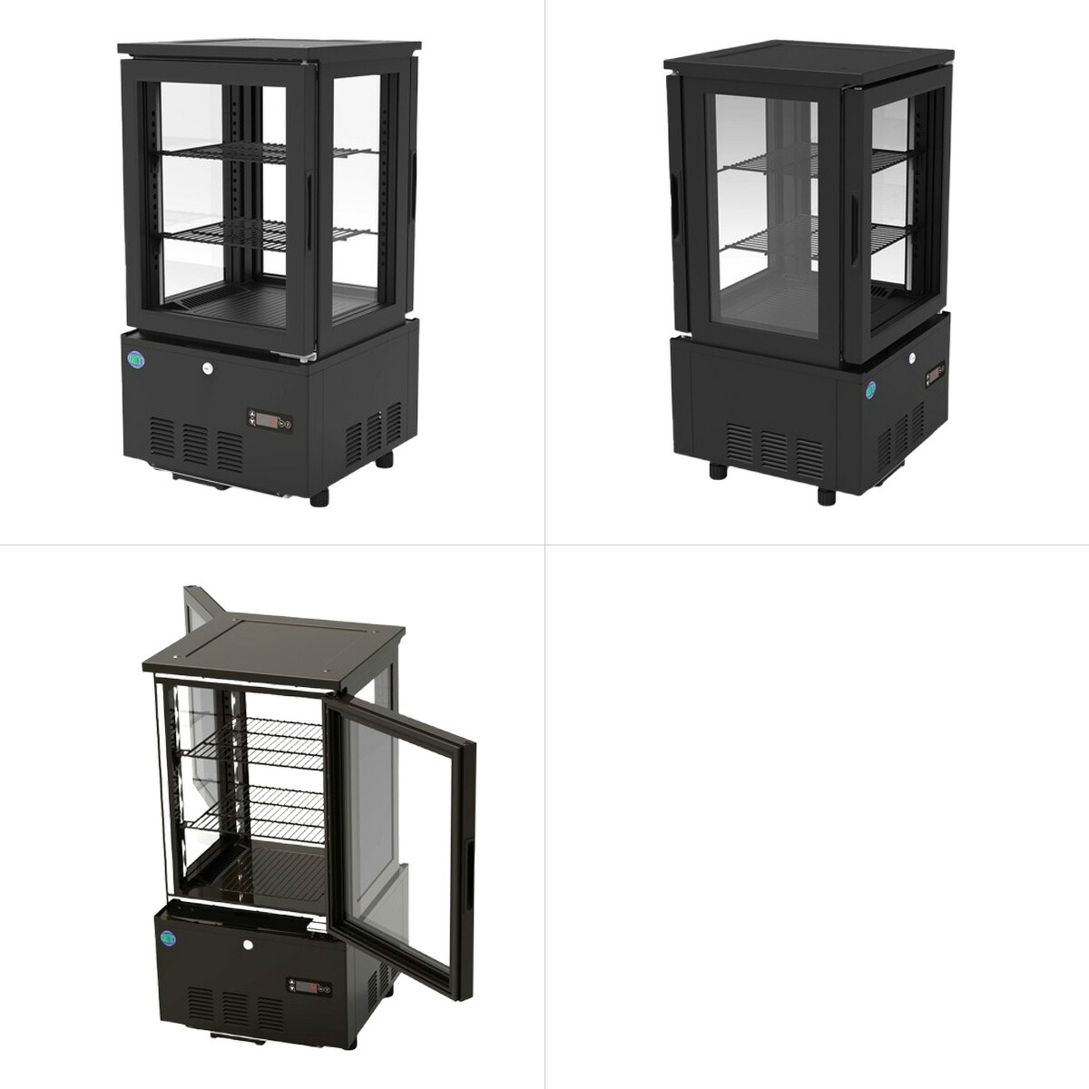 楽天市場】RIT JCM 4面ガラス 冷蔵ショーケース RITS-63W 両面扉