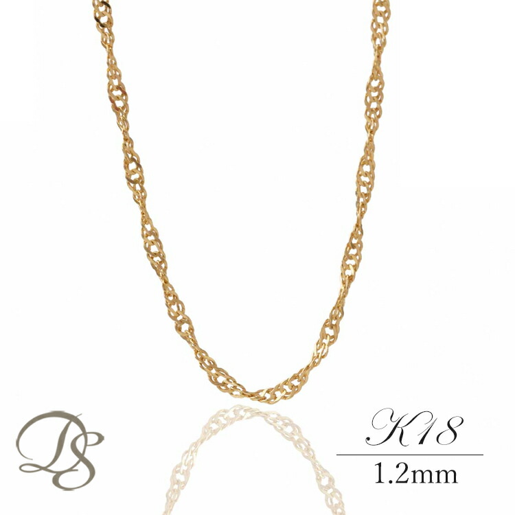 楽天市場】18金 ネックレス k18 チェーン レディース メンズ シンプル