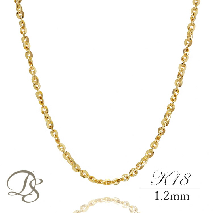 楽天市場】18金 ネックレス k18 チェーン レディース シンプル