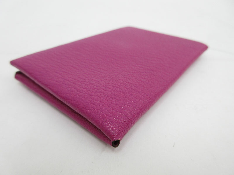 楽天市場】HERMES(エルメス) カルヴィ カードケース 紫 パープル系