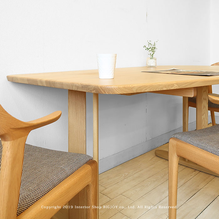 楽天市場】ダイニングテーブル 受注生産商品 開梱設置配送 タモ無垢材