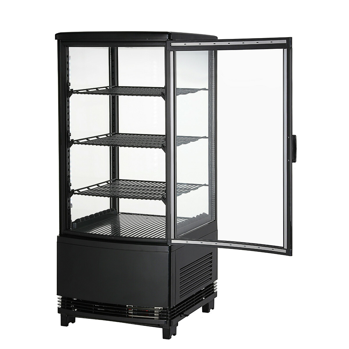 楽天市場】【1月目玉商品！】 80L 黒 4面ガラス 冷蔵ショーケース