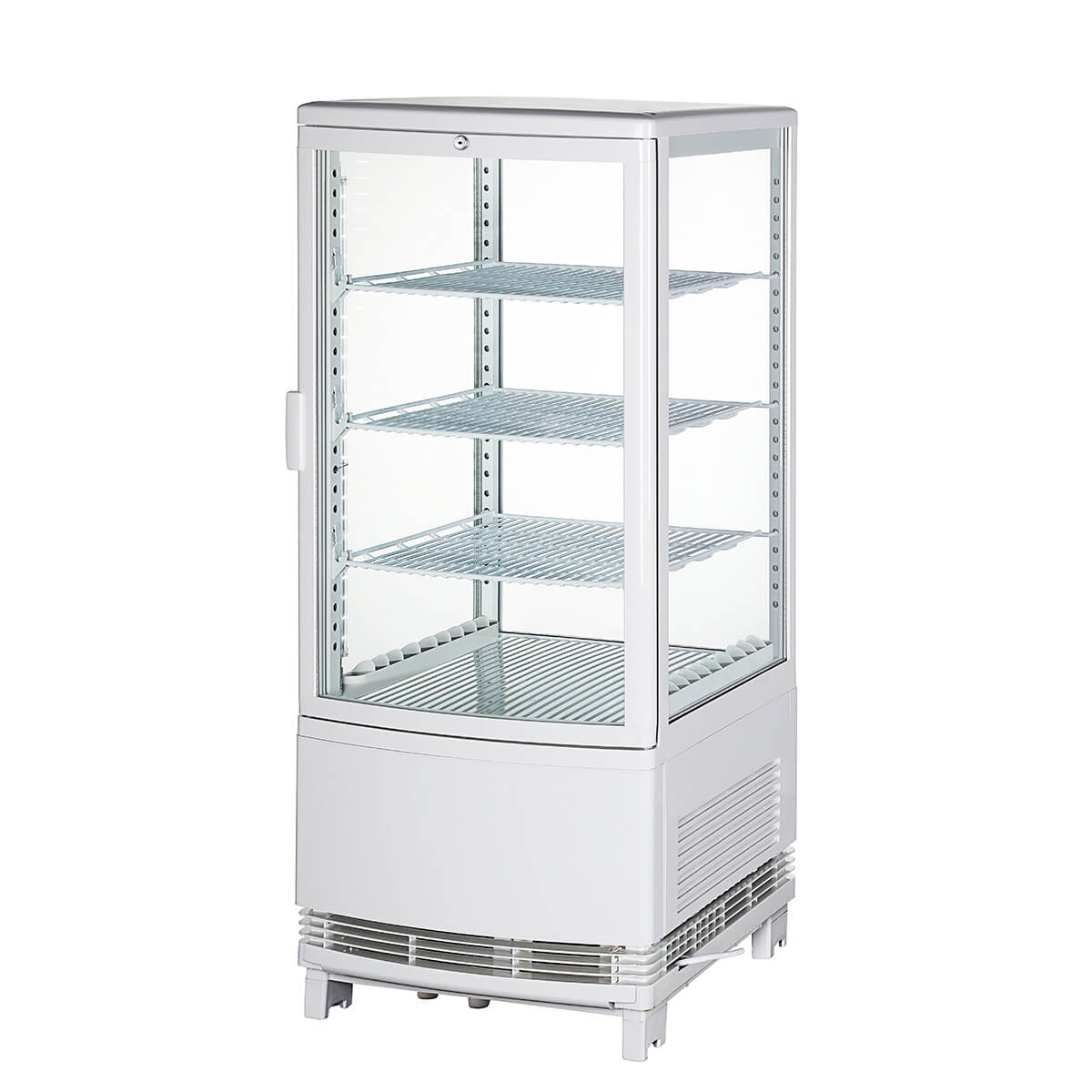 楽天市場】【2月目玉商品！】 80L 白 4面ガラス 冷蔵ショーケース